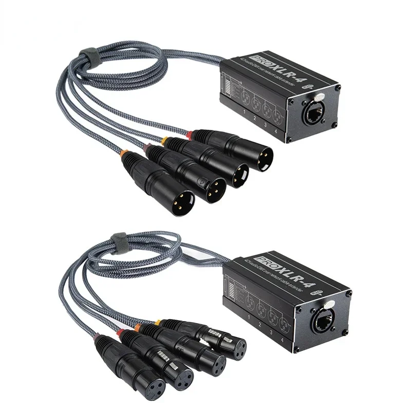 

RJ45 To XLR Audio Cable DMX Splitter For Snake Cable Network Extension Of Stage Or Studio Recording