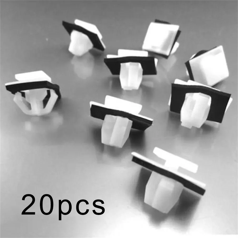 20Pcs Fastener Clips Body Side Moulding Clamp Retainer Sealers For Hyundai-Entourage Optima 2005 87756-2E000 White Snap & Gasket