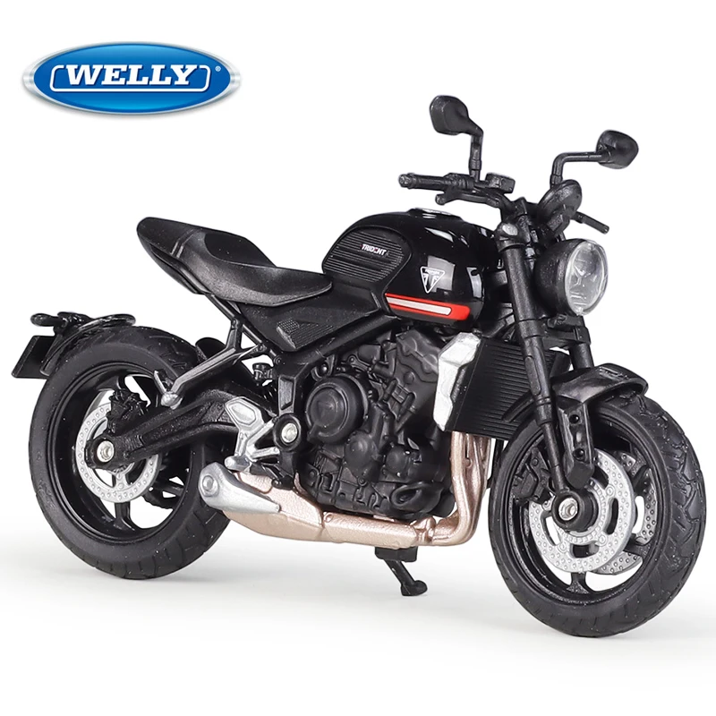 

Welly 1:18 Triumph Trident 660 Street Motorcycle Diecast Model Modern Classic Triple