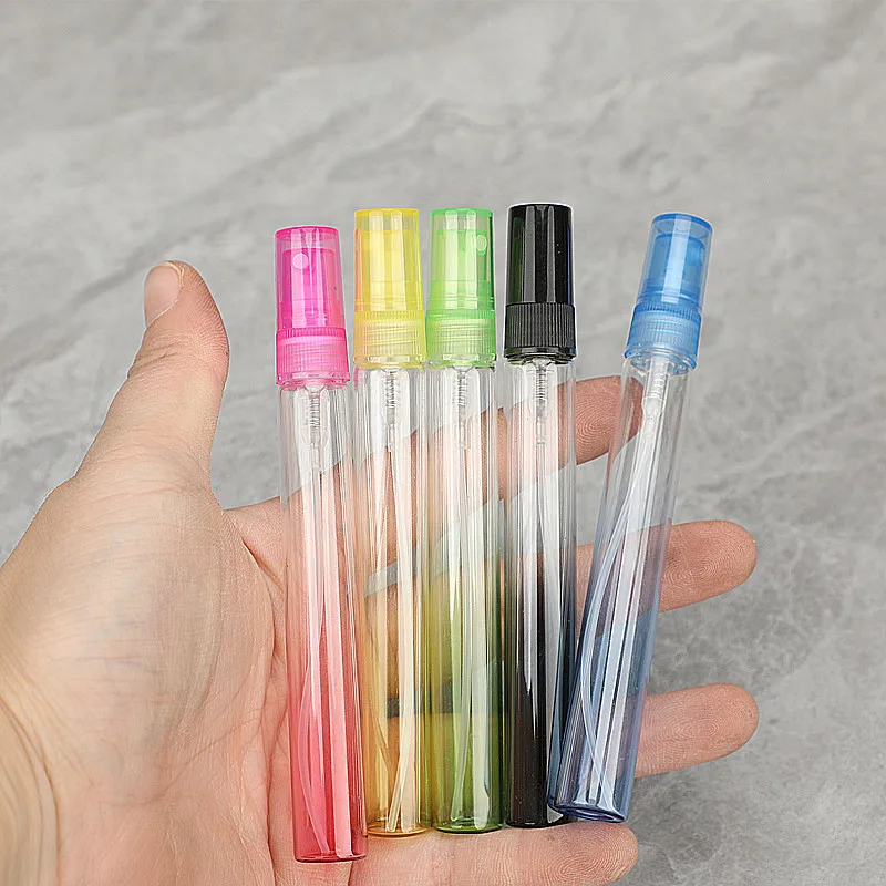 

500pcs 5ml 10ml Mist Spray Bottle Spray Pump Bottle Travel Refillable Bottle Glass Perfume Bottle With Sprayer