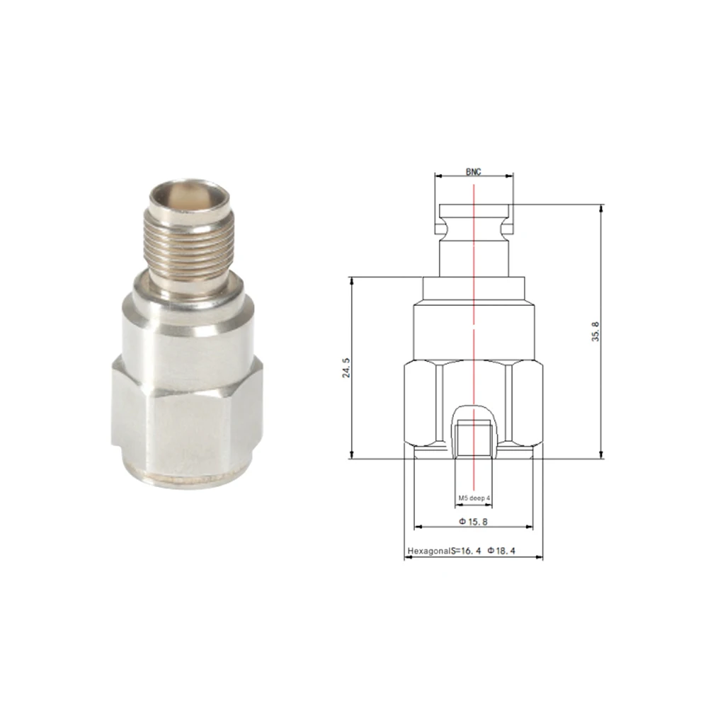 OEM/ODM Price Customizable High Sensitivity Top TNC Output Mode Built-in Iepe Amplifier Iepe Accelerometer