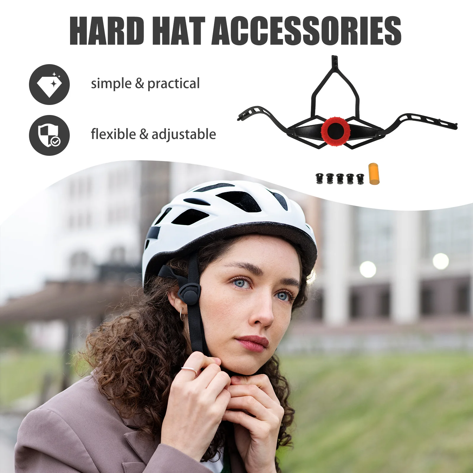 

Plastic Adjuster Strap Resistant Wear Tear Longevity Quick Fit Individual Preferences Hard Hat Replacement