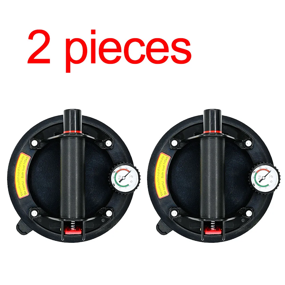 Glass Suction Cup 8 inch 2 Pack Vacuum Suction Cups to Lift Large Glass Heavy Duty Tile Suction Cup Tool Industrial Suction Cup