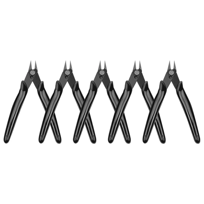 Wire Cutters 5 Inch Wire Cutter Zip Tie Cutters Nippers Braces Nail Puller Pliers Wire Twisting Heavy Duty Flush Cutter