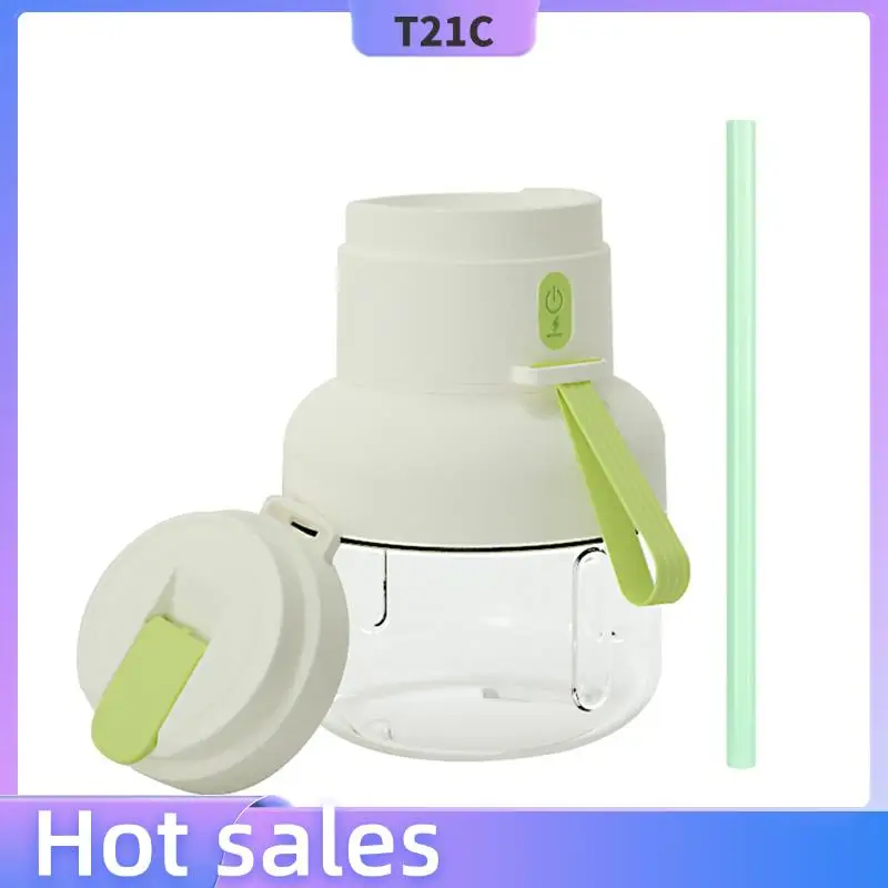 

T21C 12 Knifes Agitator Bottle Portable Juicer Cup Smoothie Blender Rechargeable Juicer Kitchen Tool Home Fruit Juicer Cup Green