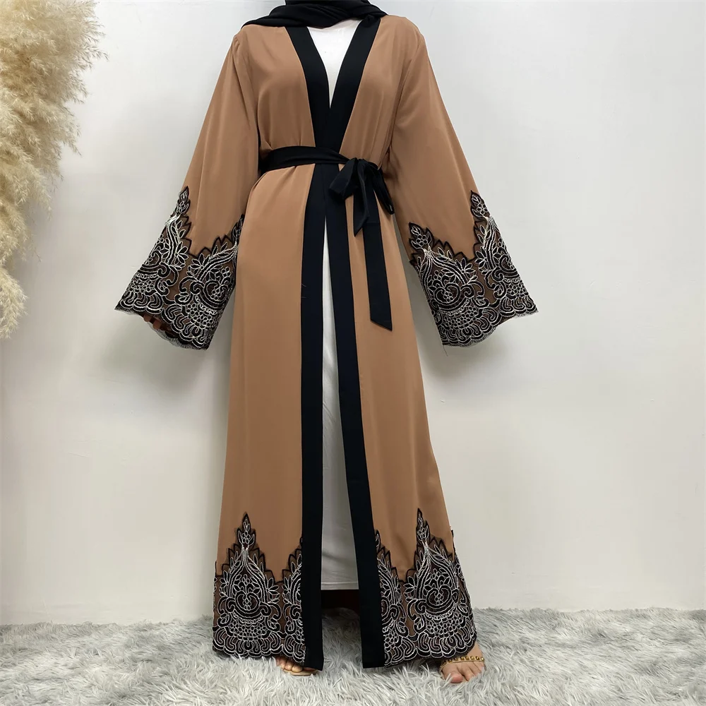 Modest Abaya Ramadan Dubai Robe Femme Musulmane Turkey Kaftan Islamic Clothing Muslim For Women Kimono Caftan Marocain Cardigan