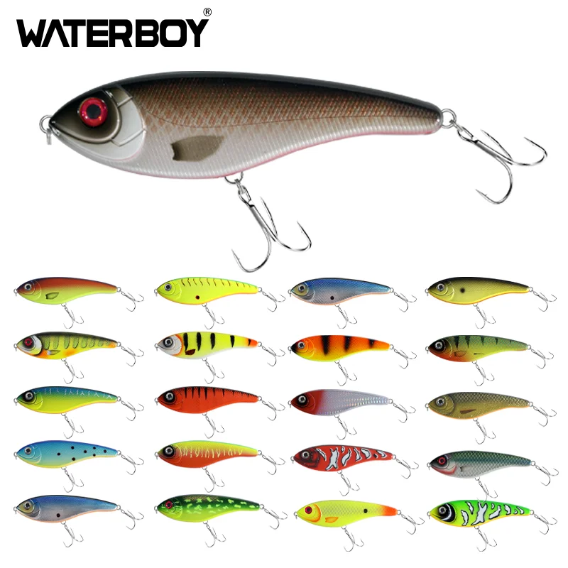 10cm 27g 12cm 33g Slow Sinking VIB New Jerkbait Fishing Lures Loud Sound Baits Pike Lure  Artificial Wobblers Pesca Leurre Perch