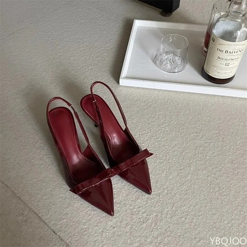 多用途の弓ストラップの女性のハイヒールのファッションエレガントでセクシーな尖った気質は、女性が屋外でサンダルを履くのに適しています