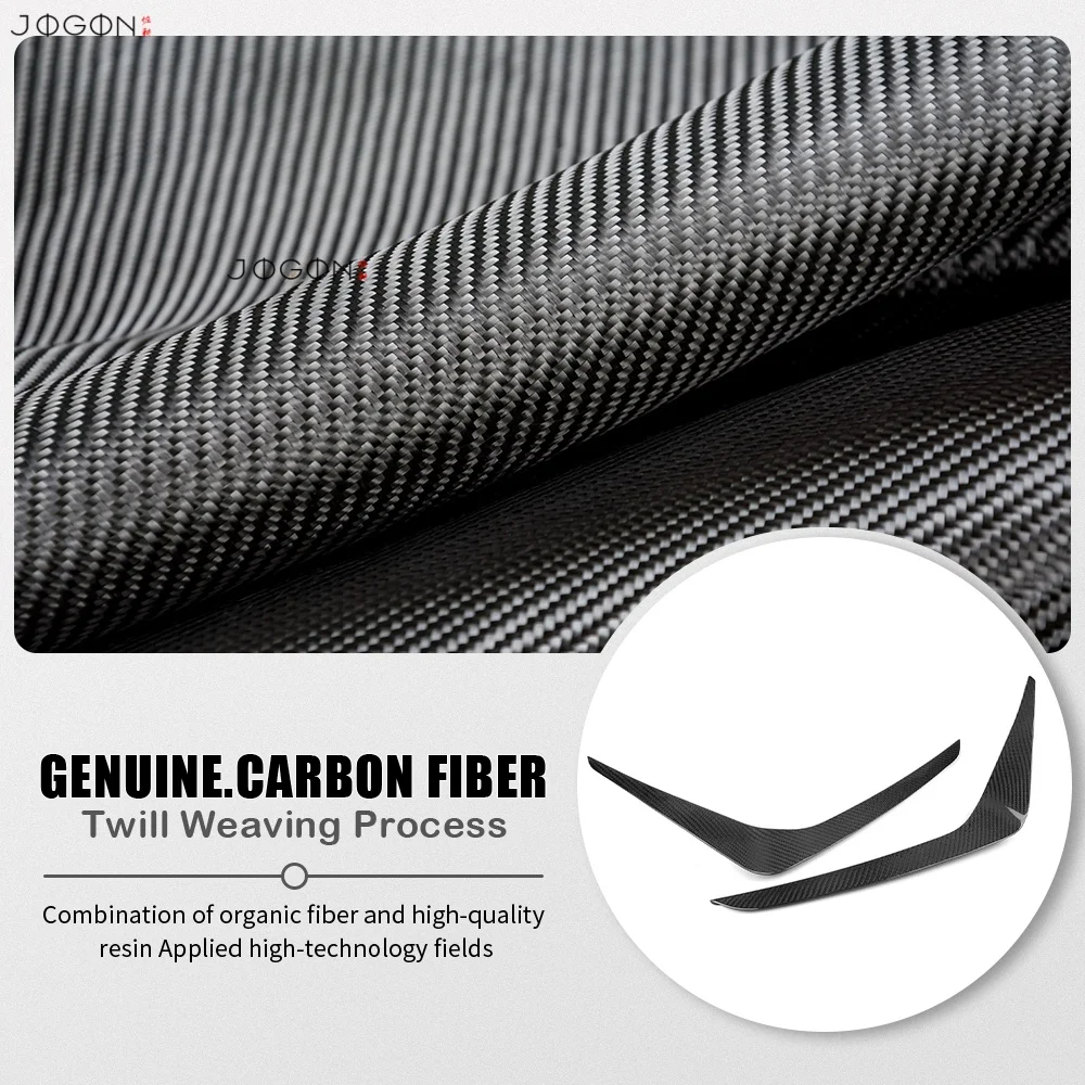 Real Carbon Fiber Car Side Canard For Ford Mustang GT S650 2024 2025 Automotive Exterior Dive Planes Sticker Trim Decorative