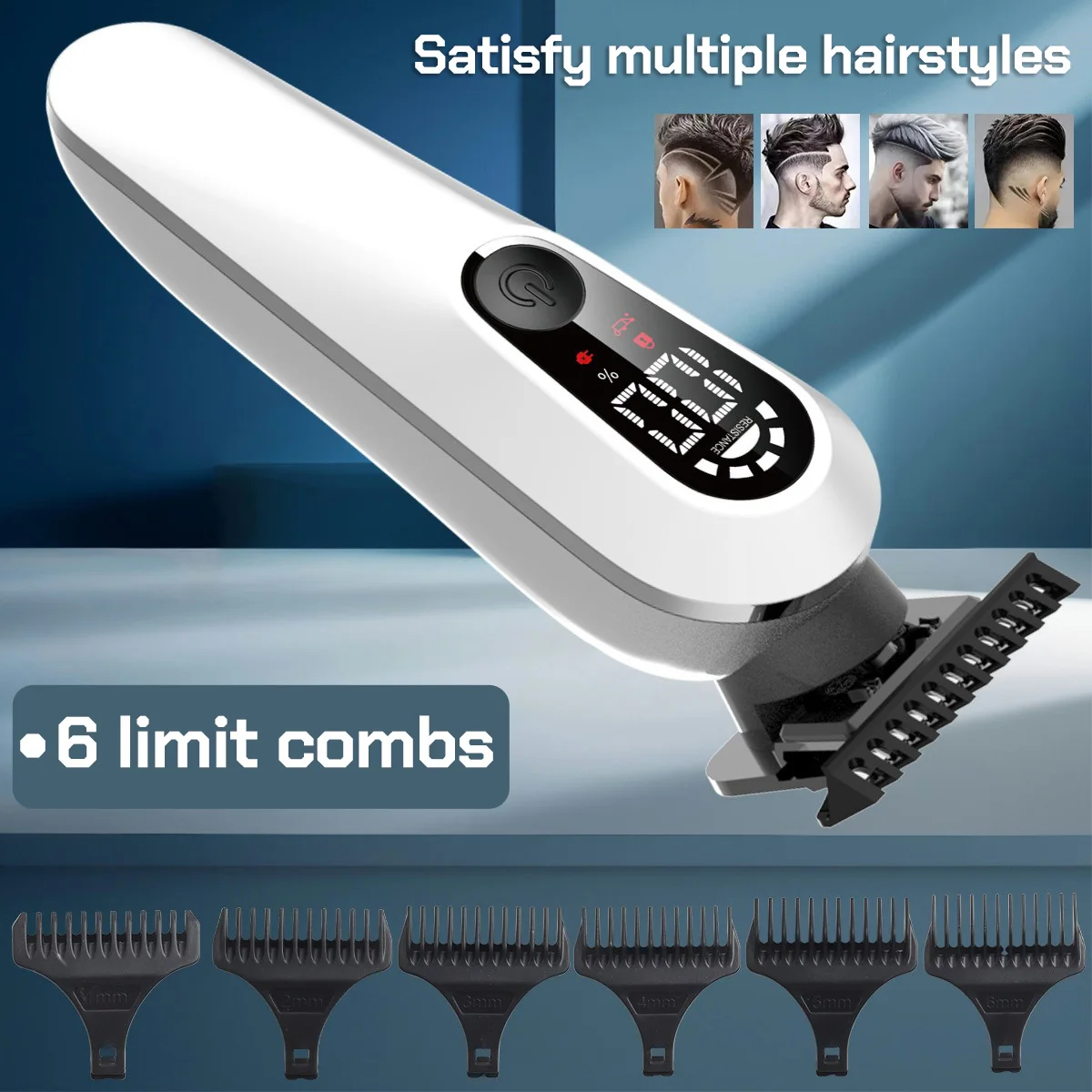 ماكينة تشذيب الشعر الاحترافية BRD-YT-816 7000 دورة في الدقيقة ماكينة قص الشعر أداة تشذيب اللحية ماكينة حلاقة نحاسية بيضاء وفضية وذهبية