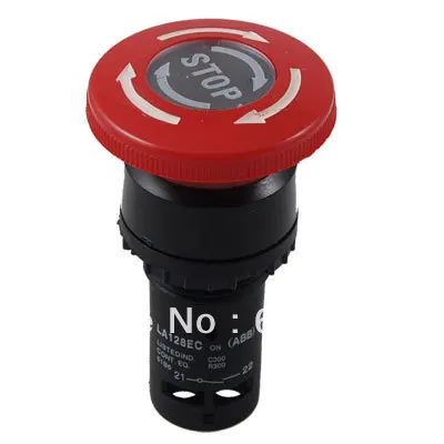 

Four Screw Terminals Emergency Stop Push Button Switches Mounting Hole 22mm 11ZS(LA128EC) Mushroom Head Maintained Latching