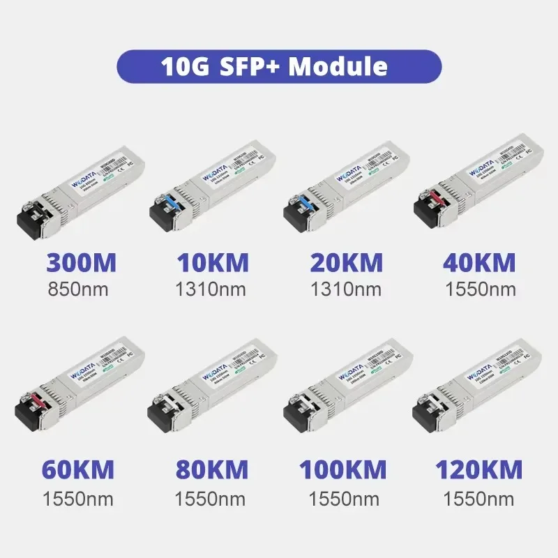 Hot Sale 10G LR/SR/ER/ZR CWDM/DWDM BIDI Single Mode SFP+ Optical Transceiver Module Compatible with Huawe Cisco