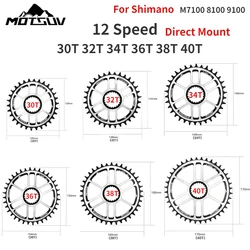 12s Chainring Narrow Wide Chainring 32T 34T 36T 38T 12 Speed Direct Mount Chainring for M7100 M8100 M9100 Single Crankset Parts