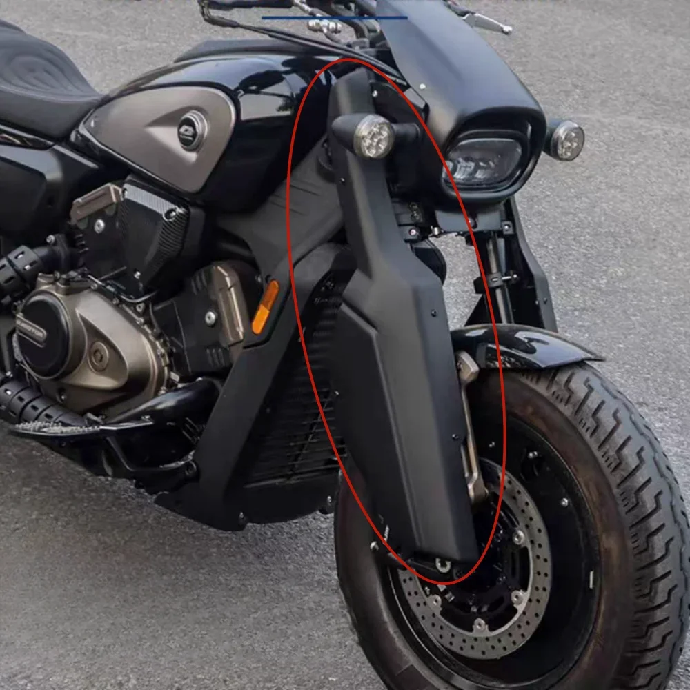 Fit สําหรับ QJMOTOR แฟลช 600 shock-absorbing ตกแต่ง SRV 600V ติดตั้ง shock-absorbing ฝาครอบด้านหน้า shock-absorbin