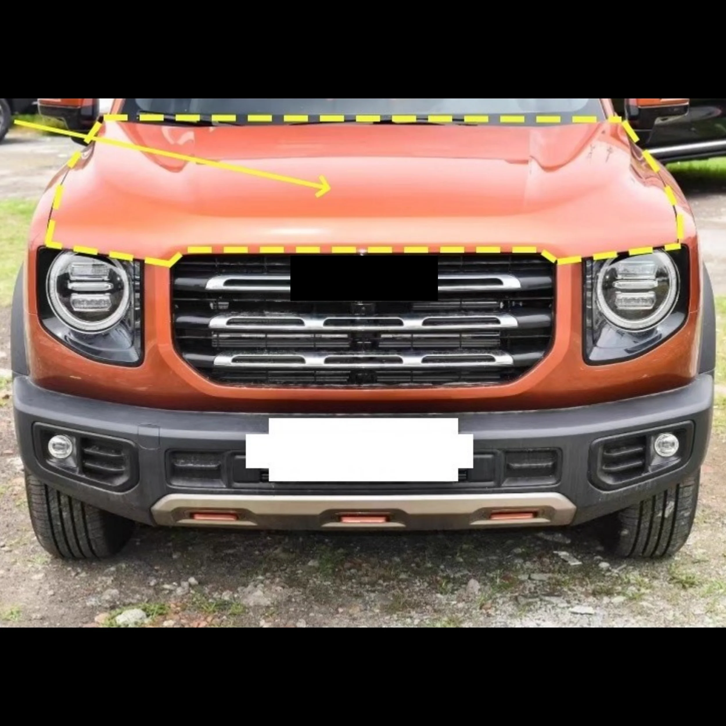 Engine cover Assembly for GMW Great Wall Haval Dargo Stoving varnish Hood Engine Bonnet Body kit Car Accessories