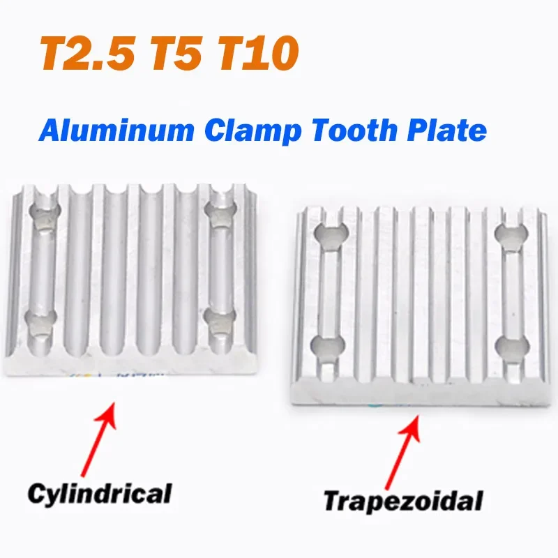 Aluminum Arc Clamp Tooth Plate T2.5 T5 T10 Open Timing Belt Clamp Tooth Plate For Fixed Clip Connection Teeth Plate