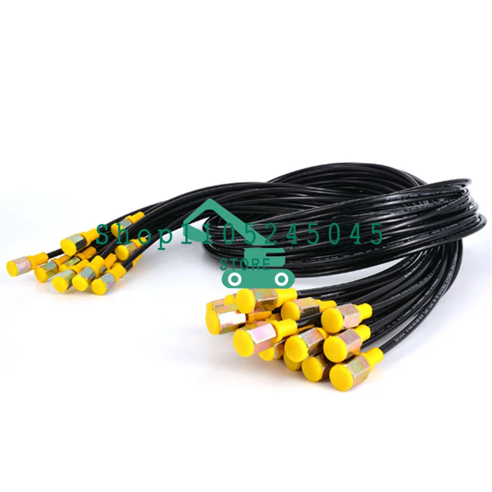 Hydraulic System Test Tubing Pressure Gauge Line High Pressure Hose 63Mpa 630BAR Pressure Connector Excavator Parts