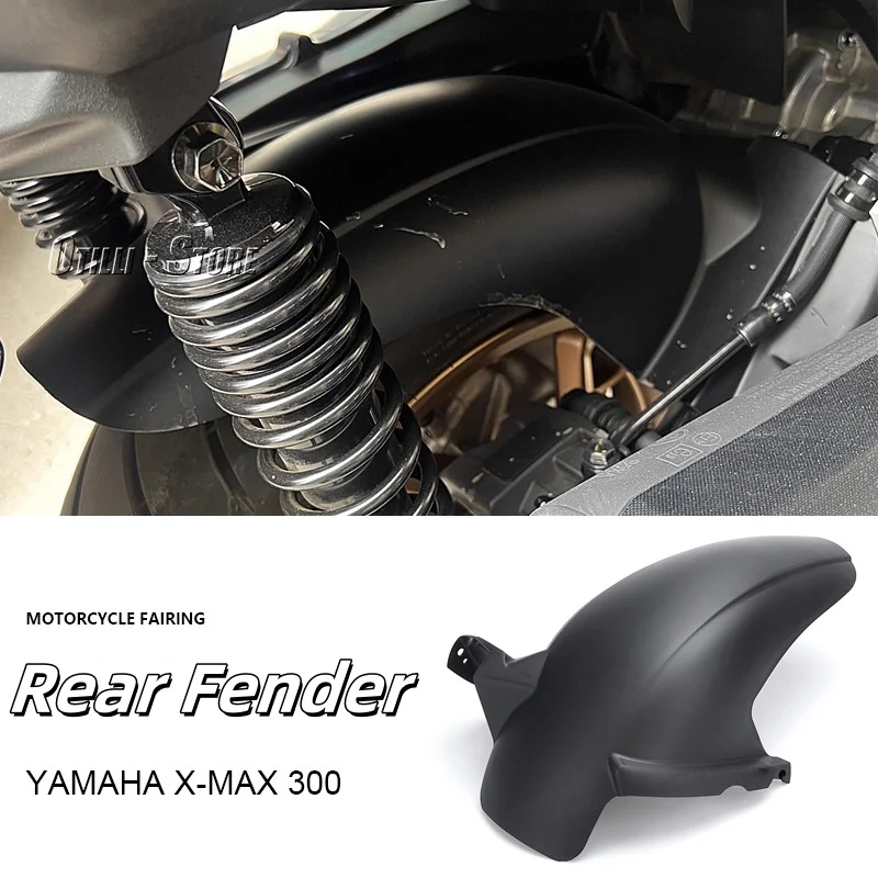 Motorcycle Rear Fender ABS Mudguard For YAMAHA XMAX 300 XMAX300 X-MAX 300 X-MAX300 2018-2023 Black Splash Guard Wheel Hugger