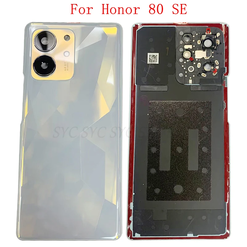 

Back Cover Rear Door Case Housing For Honor 80 SE Battery Cover with Camera Lens Logo Repair Parts