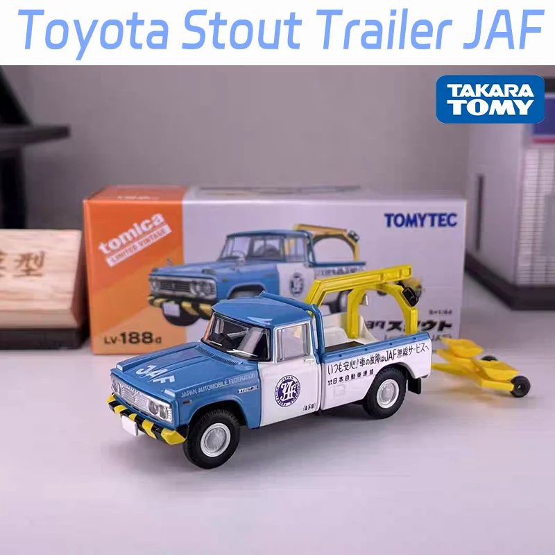 TAKARA TOMY TOMYTEC TLV-N188d Toyota Stout Trailer JAF Legierung Motor Fahrzeug Diecast Modelle Auto Spielzeug Sammlung Weihnachten Geschenke