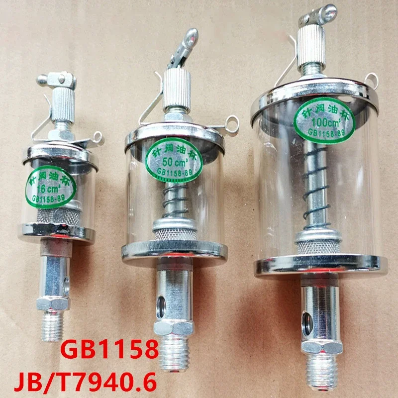 

M8 M10 M12 M14 M16 Metric Male Thread Oil Cup Sight Gravity Drip Feed Oiler Lubricator For Machine Tool