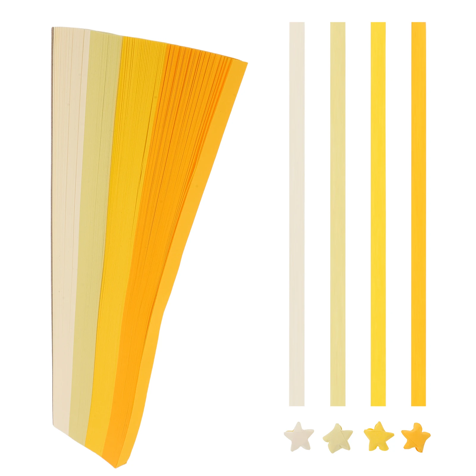 5400 قطعة من ورق اوريغامي على شكل نجمة سلسلة صفراء مزدوجة الجوانب ملونة لتزيين حفلات المنزل الإبداعي ورق اوريغامي #3