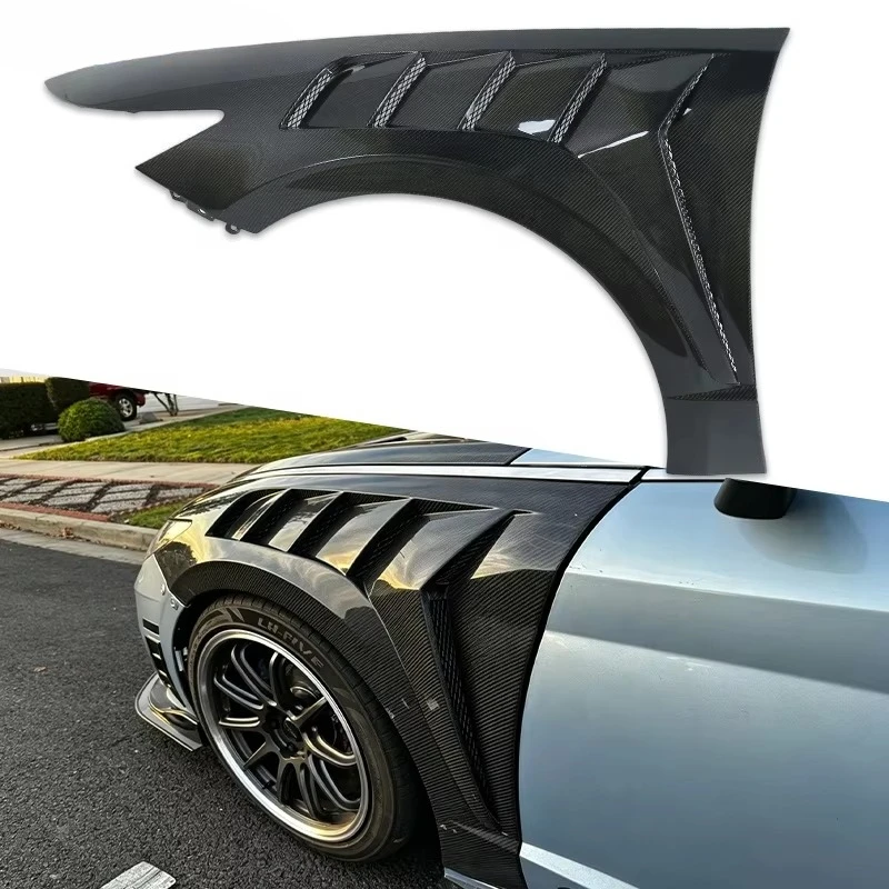 For 2019-2023 Sonata N Line JW DN8 Carbon Fiber Front Vented Fender Car Mudguard Wheel Arches Flare Body Kit Replacement