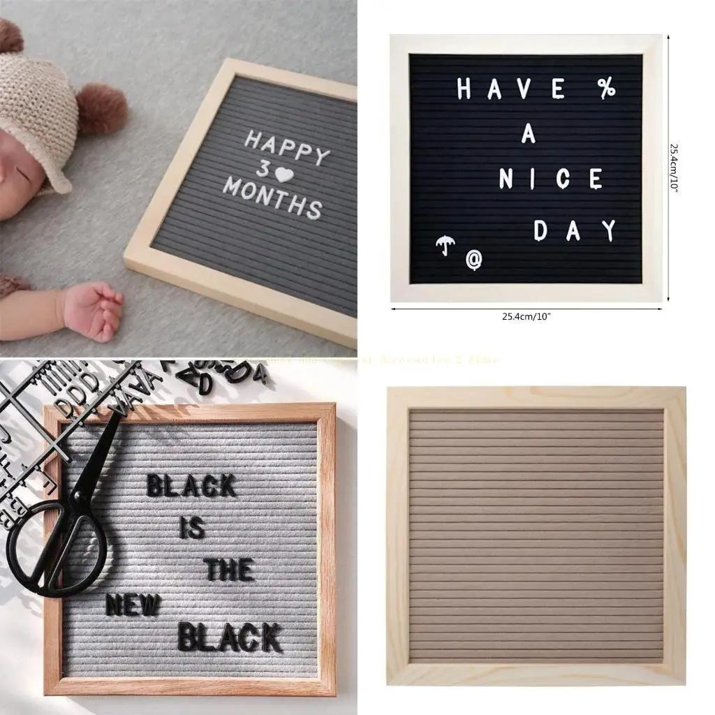 10x10inch Baby Announcement Board Pregnancy Announcement Board Felt Letter Board Message Board Set Wedding Welcome Sign