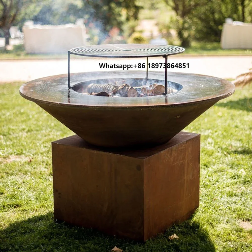 

Outdoor Corten Steel Fire Pit Bbq Top Sell Corten Steel Fire Pit Barbecue Grill Bbq