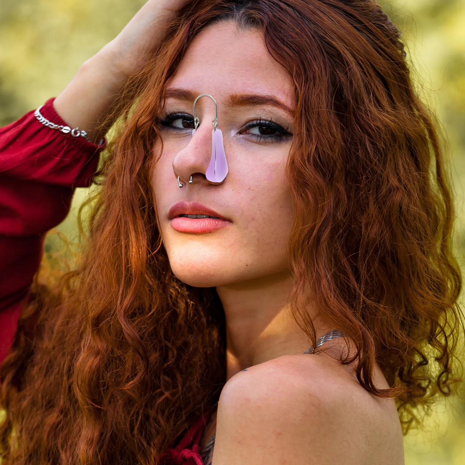 

Набор из 3-х клипс для коррекции формы носа из гибкого силикона для безоперационного лифтинга и выравнивания переносицы, комфортная посадка