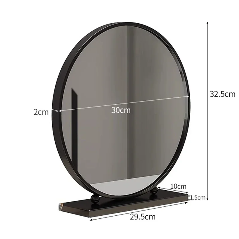 Luxury Makeup Mirror Art Korean Style Modern Funky Vanity Black Portable Barber Travel Mirror Cosmetics Espelhos Home Products