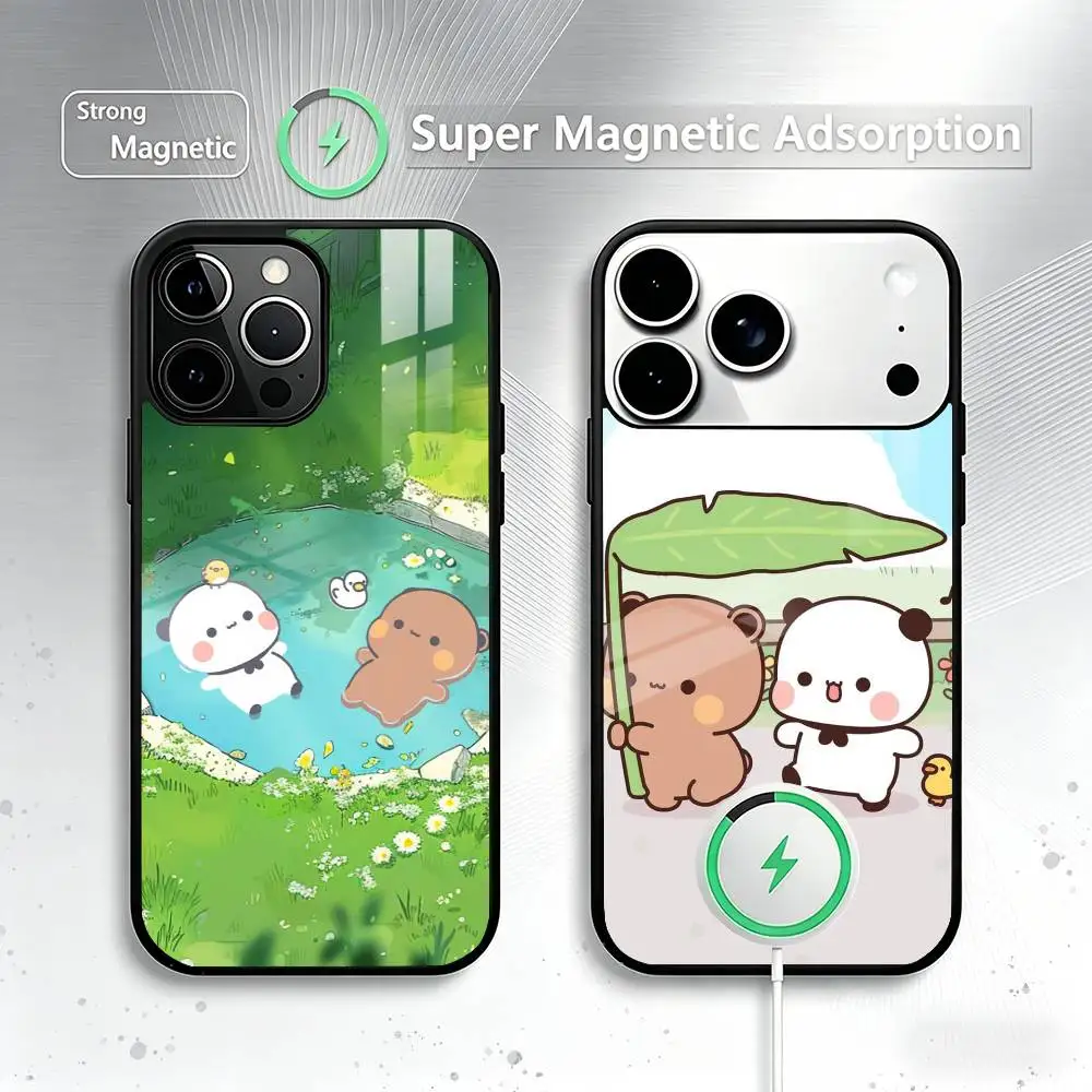 Cute Cartoon B-Bubu and Dudu  Phone Case For iPhone17,16,15,14,13,12,11 Plus,Pro Allows magnetic wireless charging