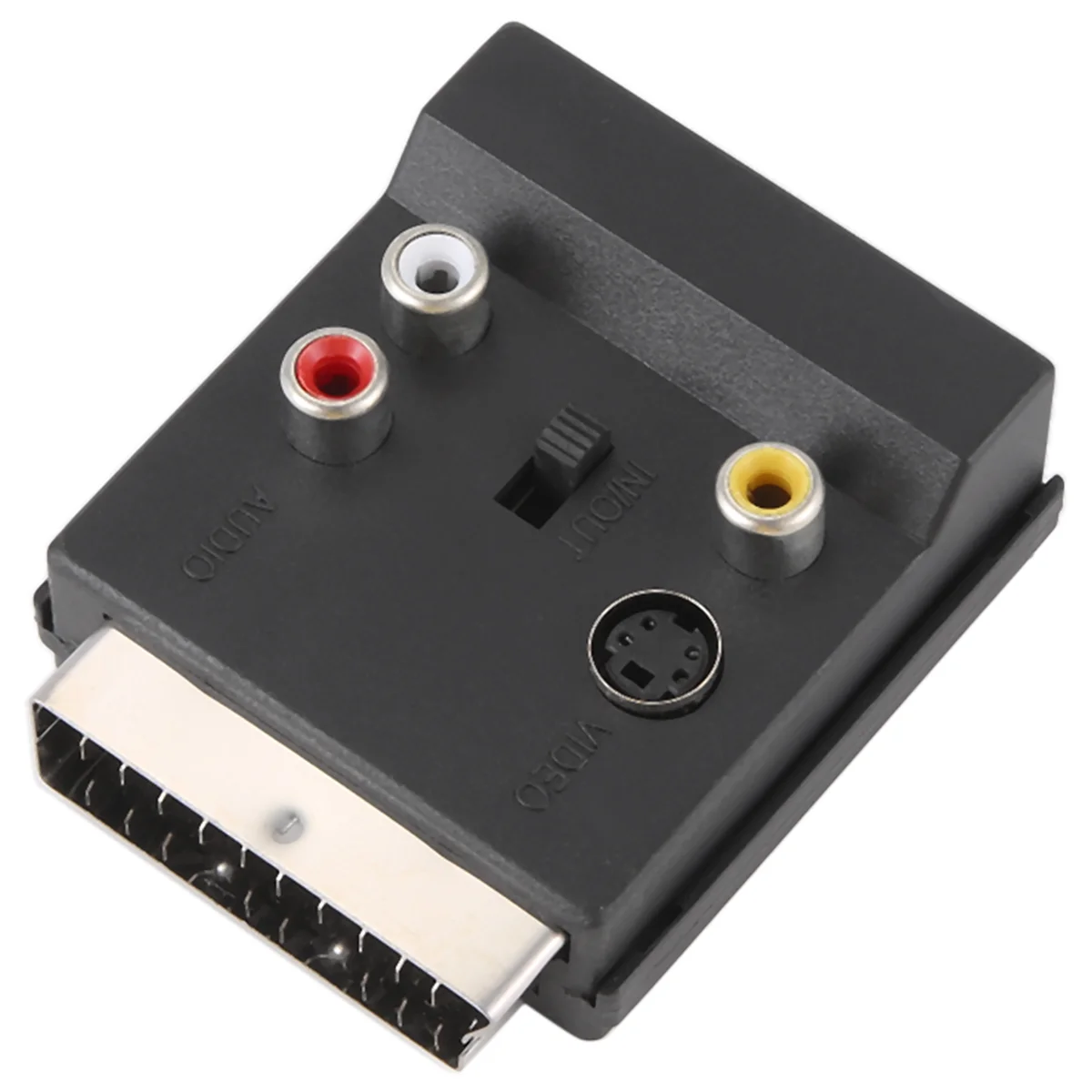最高の最新の切り替え可能な Scart オス - メス S-Video 3 RCA オーディオ アダプター コンベクター