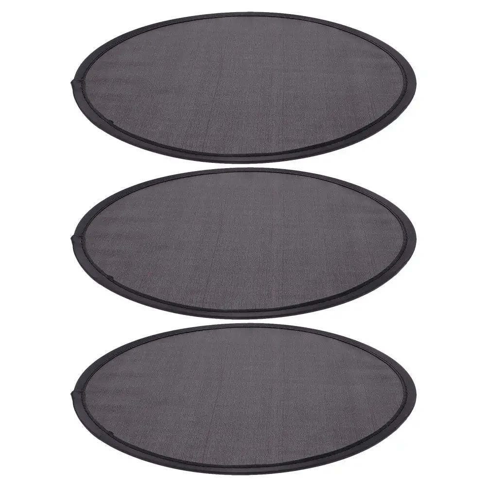3Pcs Folding Round Fan Compact Portable Hand Fan Simple Elegant Design for Women Travel Handbag Backpack Everyday Use