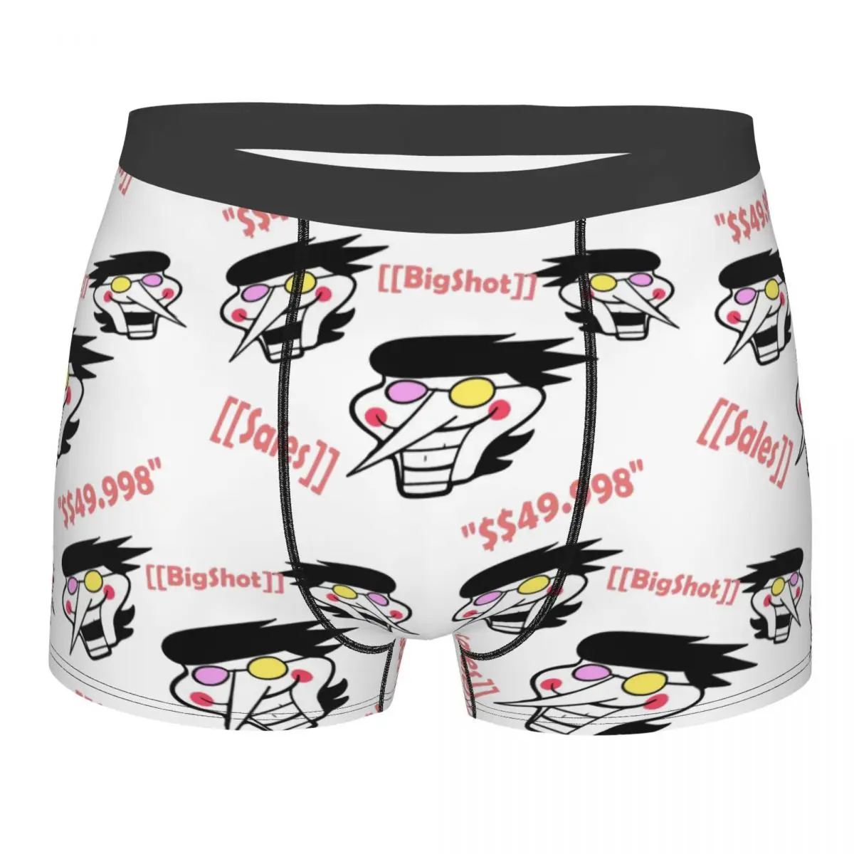 Deltarune Spamton Undertale Men's Boxer Briefs, Highly Breathable Underpants,High Quality 3D Print Shorts Gift Idea