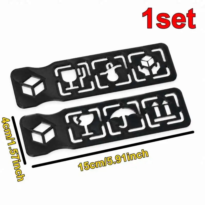 Shipping Carton Symbol Stencil Box Packaging Mark Template Freight Case Sign Drawing Tool