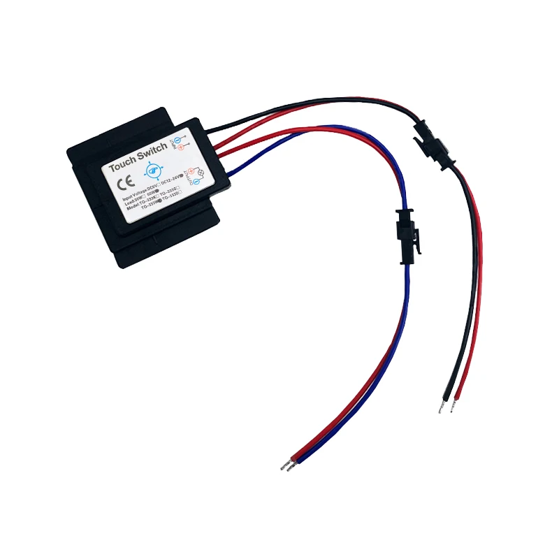 TQ-333W Smart Bathroom Mirror Light 12V/24V Touch Sensor, Stepless Dimming Glass Motion Sensor Module for Vanity Mirror