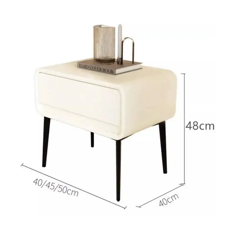 

Style Bedside Design Table Unique Simple Premium Storage Modern Night Table Nordic Luxury Mesita De Noche Bedroom Furniture