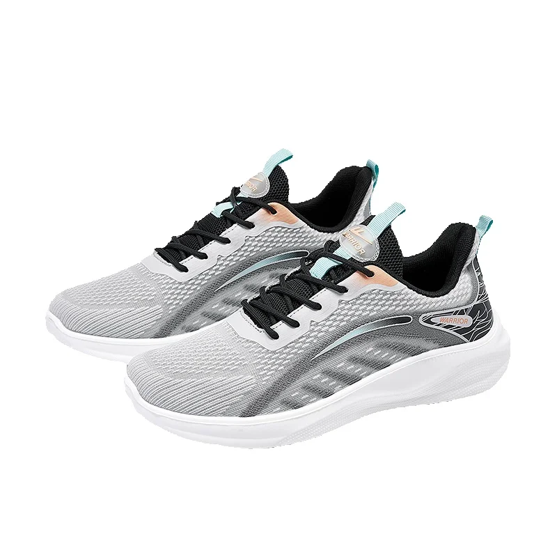 Warrior Men's Sports Shoes, Men's Spring Breathable 2026 New Model Running Shoes, Mesh Shock-absorbing Running Shoes For Men_vogvips.com