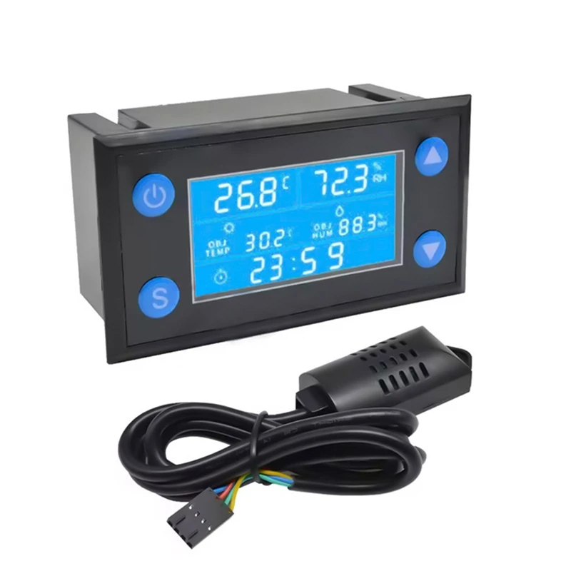 W1212 Digital Temperature Humidity Controller Timer SHT20 Sensor Probe For Incubator Aquarium Thermostat Humidistat-A39U