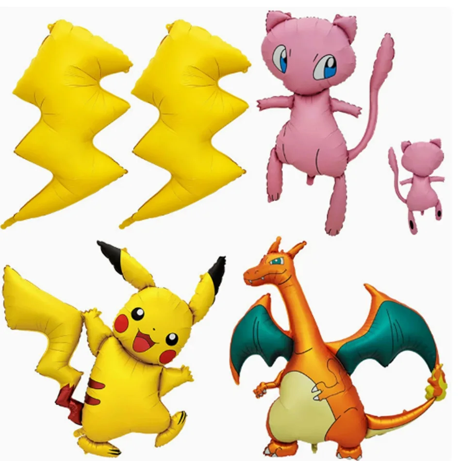 

Pokemon 3D Balloon Large Charizard Pikachu Mew Cute Anime Figure Balloon Children Birthday Partys Supplies Decoration Gifts