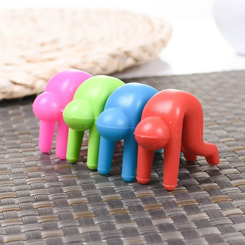 Silicone Support Pan Pot Lid Holder Anti-Overflow Pot Clip Kitchen Tools Stand Mobile Phone Chopstick Spoon Holder Stand Gadgets