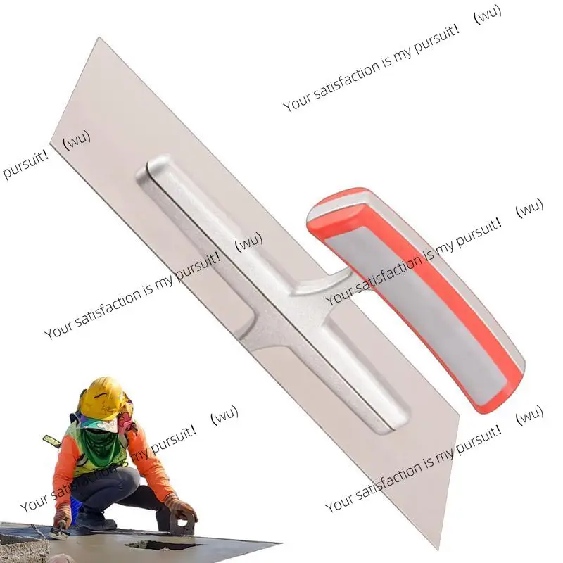 ZOCI-Paleta de cemento plana de albañilería, herramienta de mano ligera para piscina con mango ergonómico para Sheetrock
