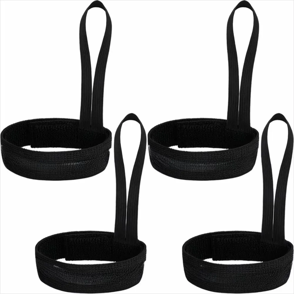 Wristband Holder Elastic Wrist Straps Adjustable Durable Glove Straps Nylon Material Metal Button Glove Safety Strap For Ski