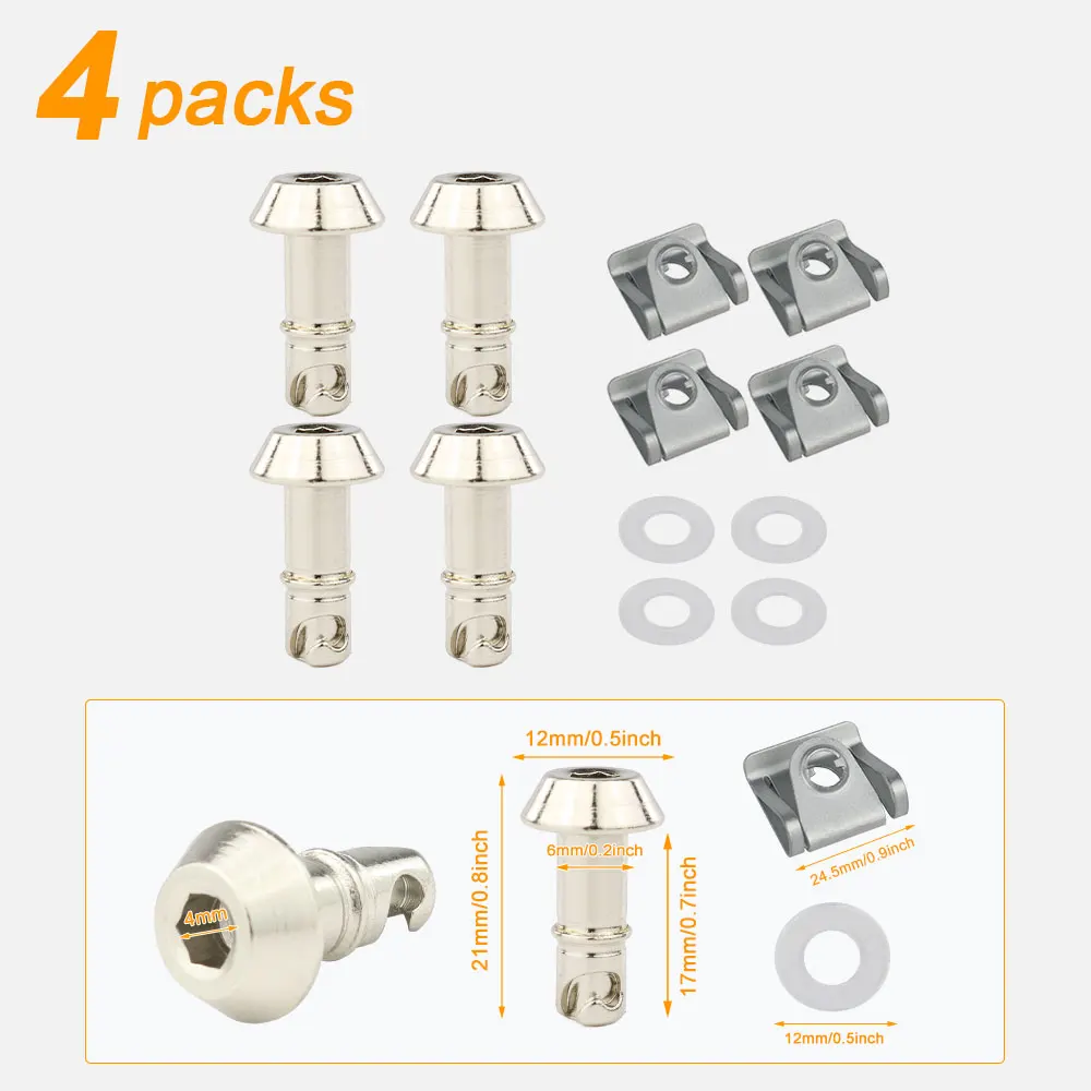 17mm Motorrad Quick Release Drehen Rennen Verkleidung Verschluss Universal Für Ducati 749 916 MV Agusta Aprilia Yamaha R1 R6 GSXR Honda