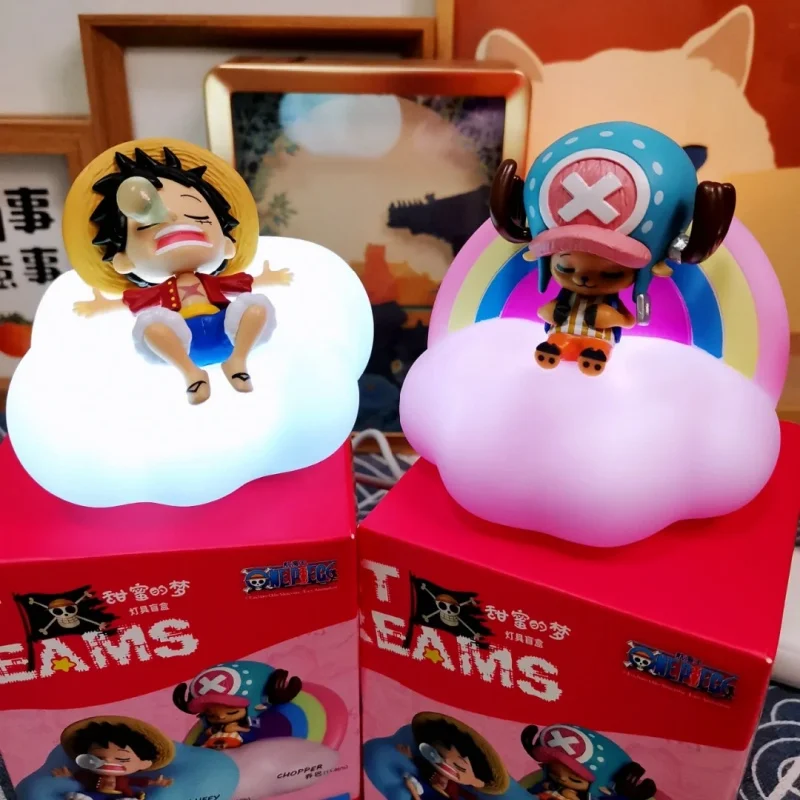 

Hot Sale One Piece Anime Series Blind Box Night Light Toys Luffy Zoro Nami Sanji Chopper Figures Sweet Dream Led Boxes Ornaments