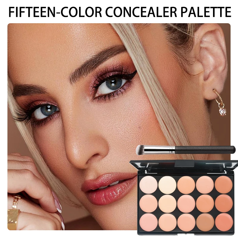 لوحة خافي عيوب البشرة بتغطية كاملة مقاومة للماء لندبات الوشم، كريم أساس طبيعي لجميع أنواع ألوان البشرة ومحيط غير لامع