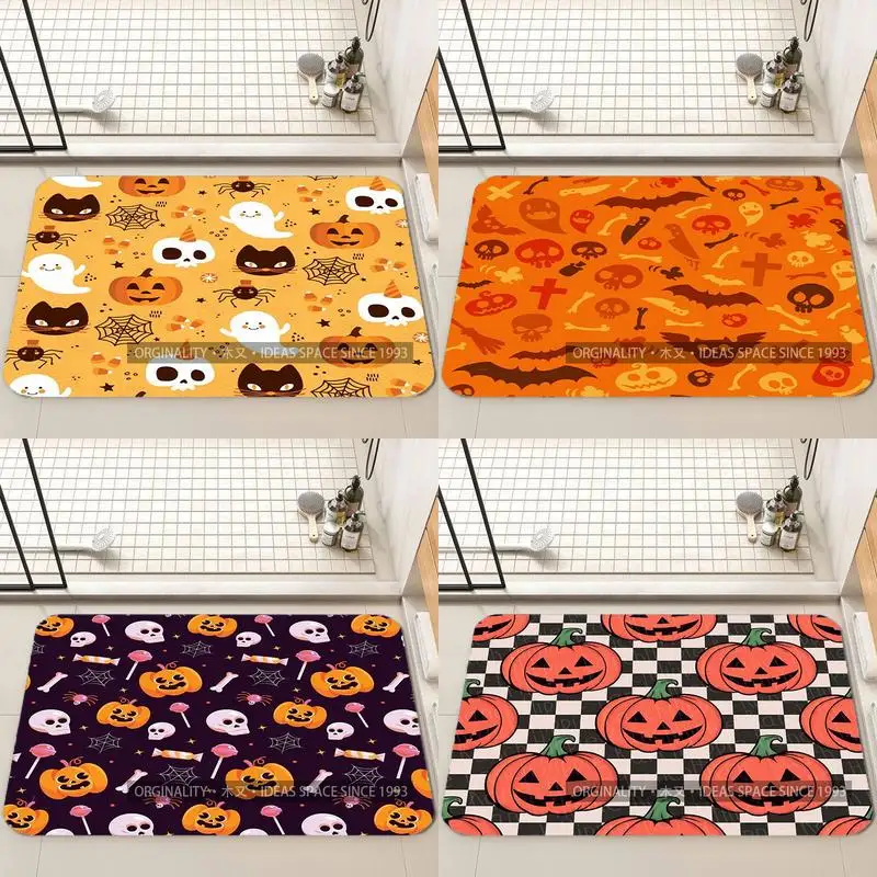 

Halloween Pattern Floor Mat Living Room Decoration Home Sofa Non-Slip Carpet Study Bedroom Tatami Children'S Soft Floor Mat