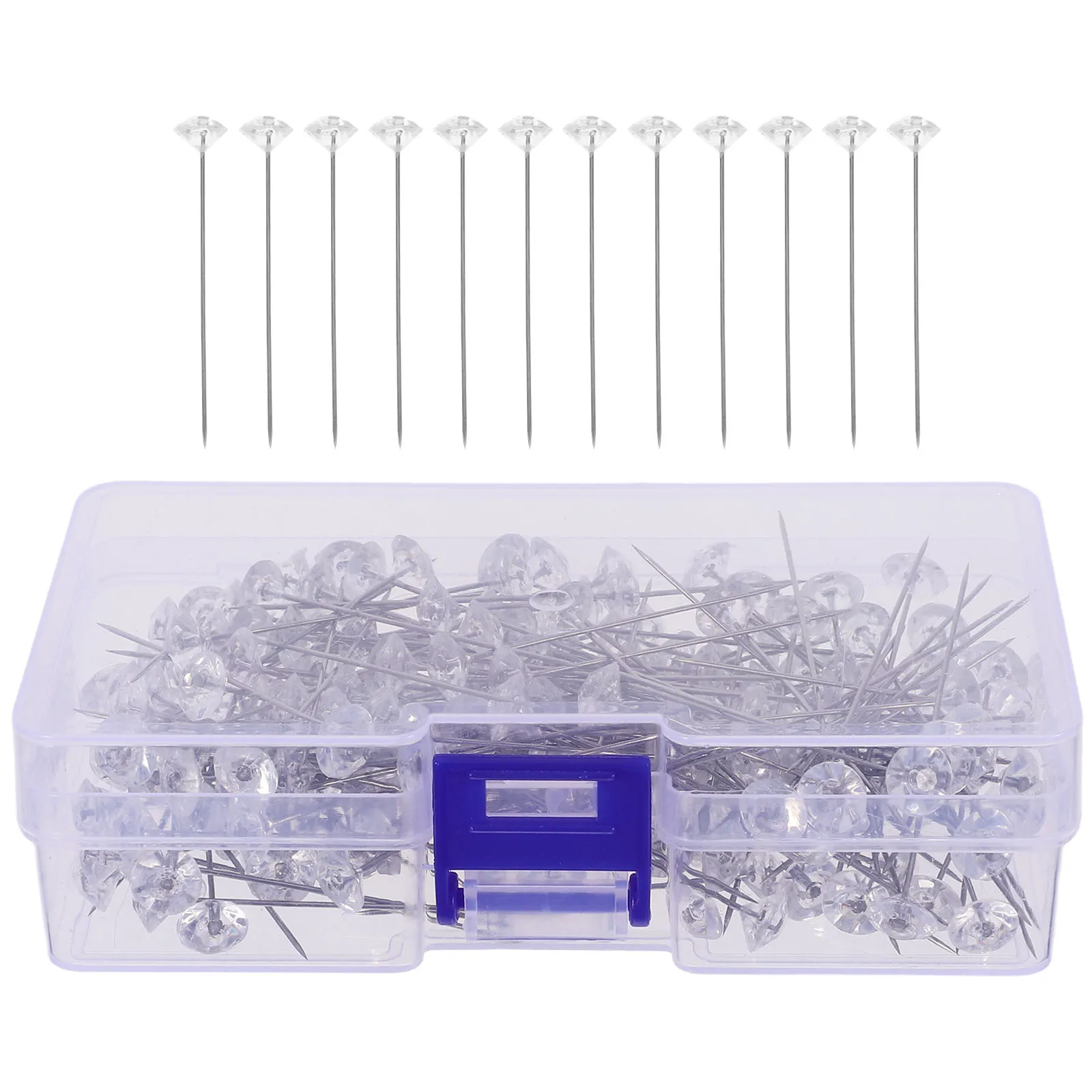 

200pcs Corsage Wedding Flower Bouquet Accessories Material Sewing Bouquet Accessories Supplies Storage Box