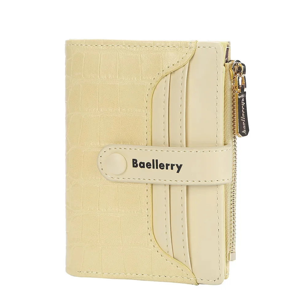 Baellerry Frauen kurze Brieftaschen Steinst reifen Top-Qualität Karten halter klassische weibliche Geldbörse Reiß verschluss Brieftasche für Mädchen